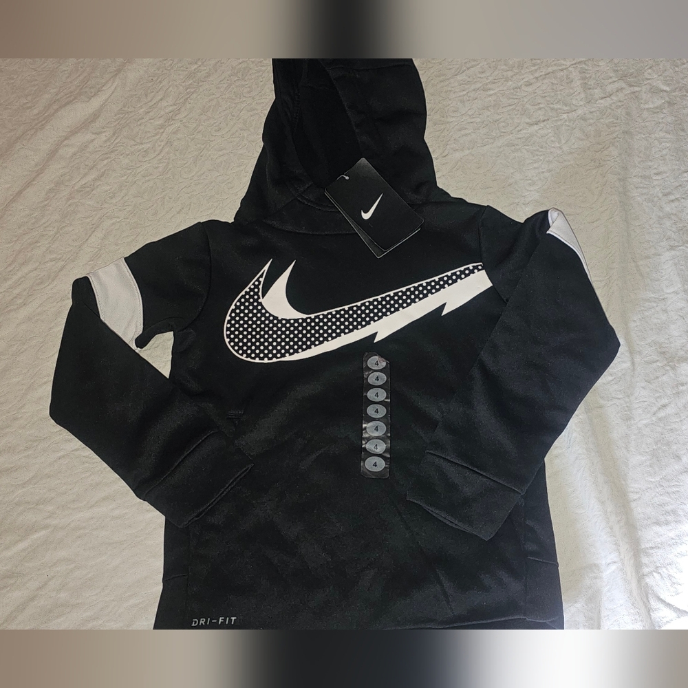 Nike Dri Fit Boys Pullover Hooded Hoodie Sweatshirt Size 4 XS NWT